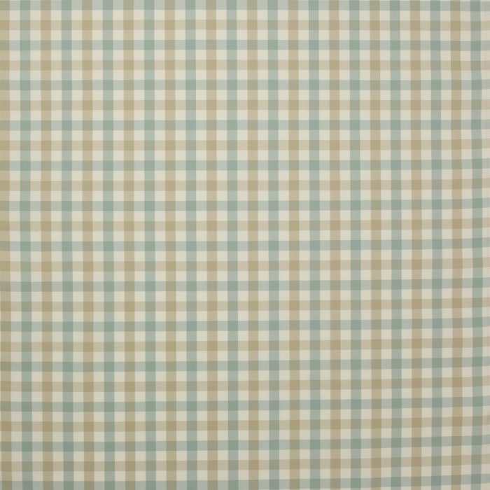 Jane Churchill Kali Check Karostoff in Aqua