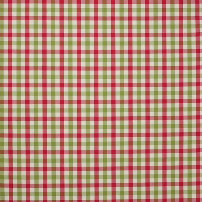 Jane Churchill Kali Check Karostoff in Pink/Green