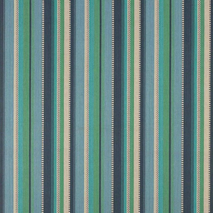 Kansa Stripe Blue – Stoff von Jane Churchill