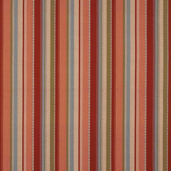 Kansa Stripe Red – Stoff von Jane Churchill
