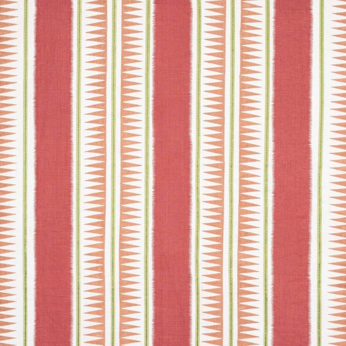 Jane Churchill Kasper Stoff in Red/Pink