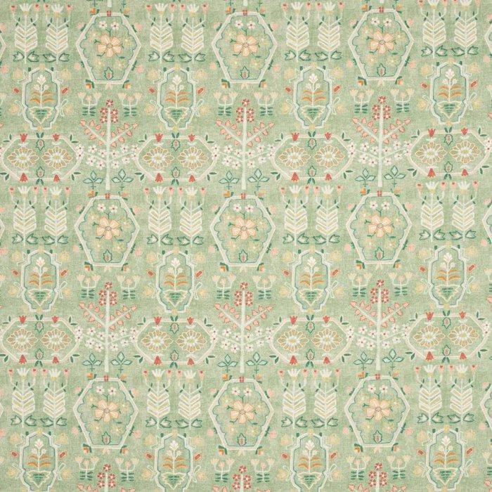 Jane Churchill Kilver Stoff in Green