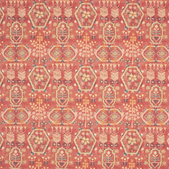 Jane Churchill Kilver Stoff in Red