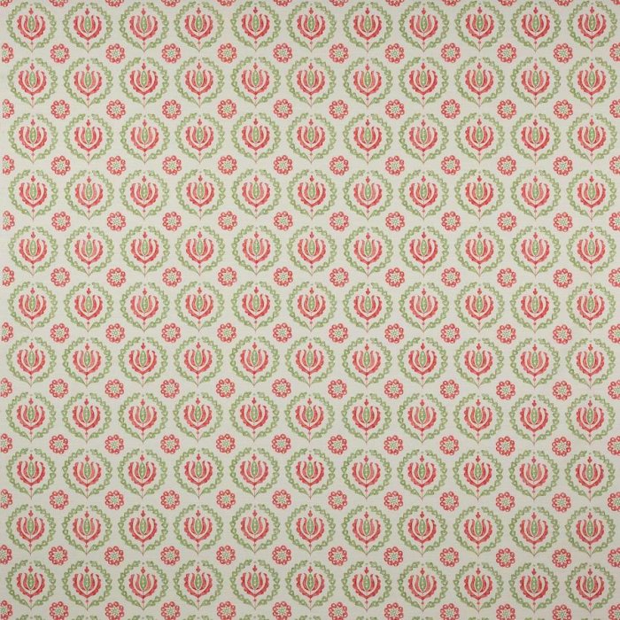 Jane Churchill Kira Stoff in Red/Green