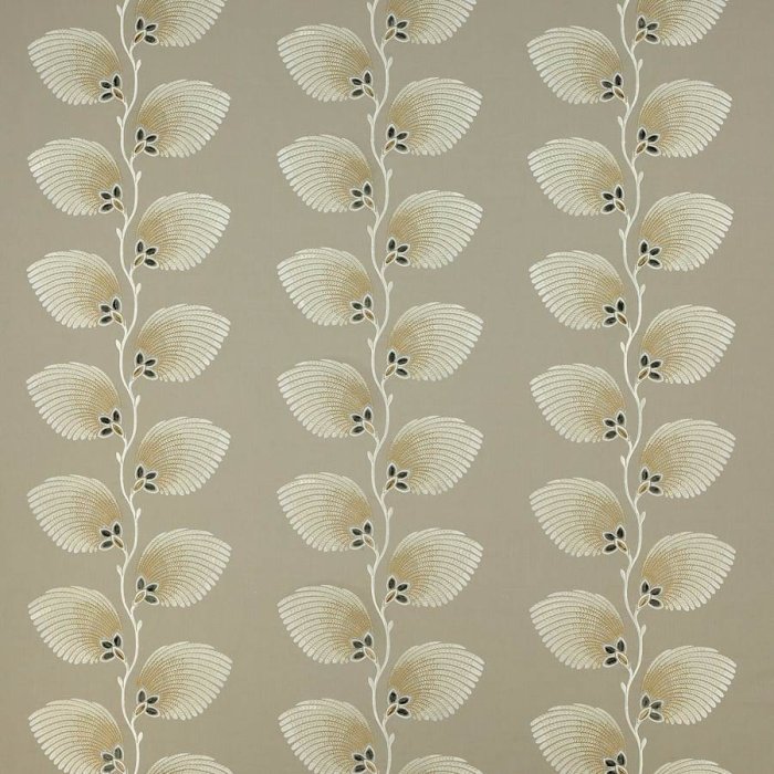 Jane Churchill Lelani Stoff in Silver/Gold