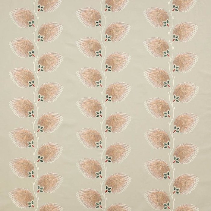 Jane Churchill Lelani Stoff in Silver/Pink