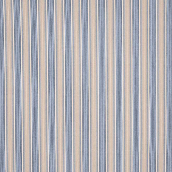 Jane Churchill Linton Stripe Streifenstoff in Blue