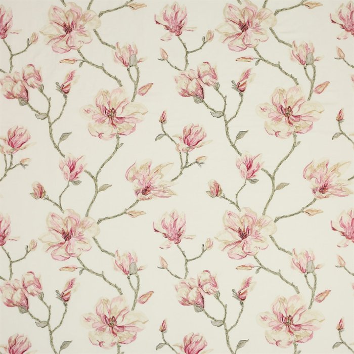 Jane Churchill Lola Flower Stoff in Pink/Green