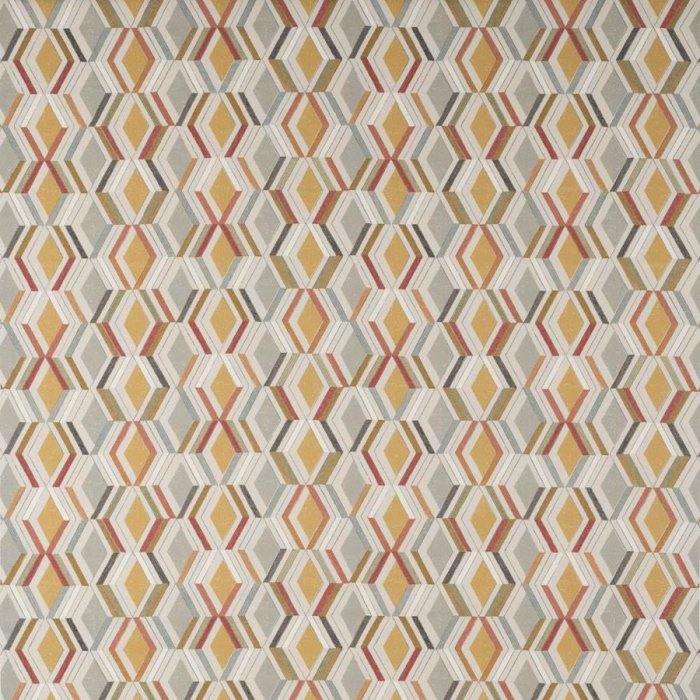Luna Ochre/Grey – Stoff von Jane Churchill