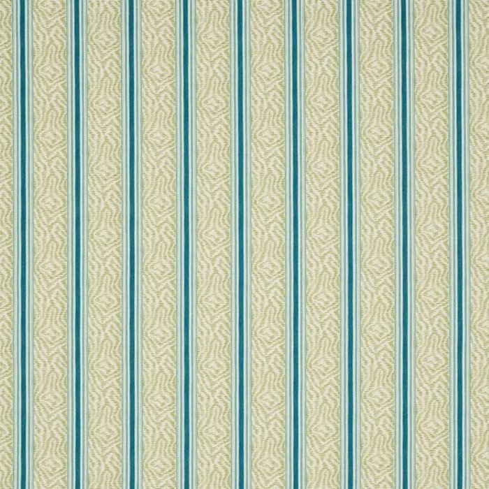 Jane Churchill Maris Stoff in Green/Blue