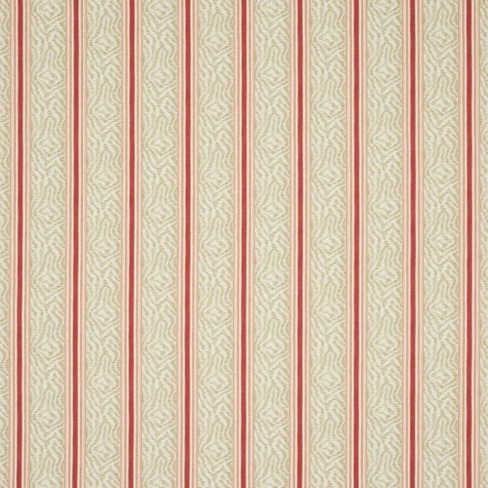 Jane Churchill Maris Stoff in Soft Red/Beige