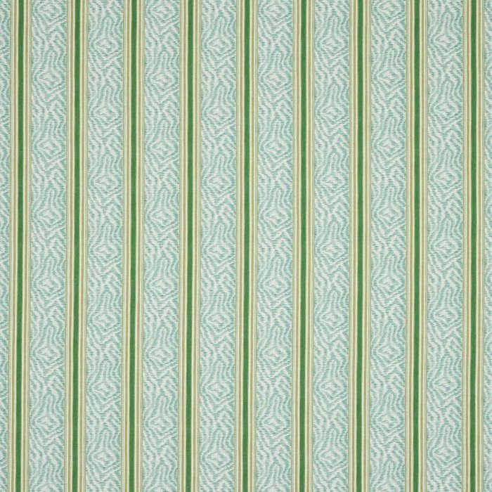 Jane Churchill Maris Stoff in Teal/Green