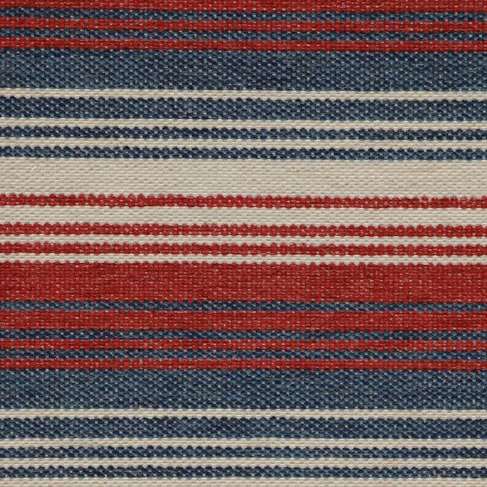 Jane Churchill Milas Streifenstoff in Red/Blue