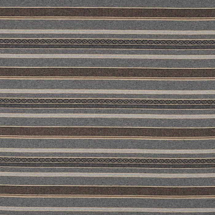 Jane Churchill Morro Stripe Wollstoff in Grey