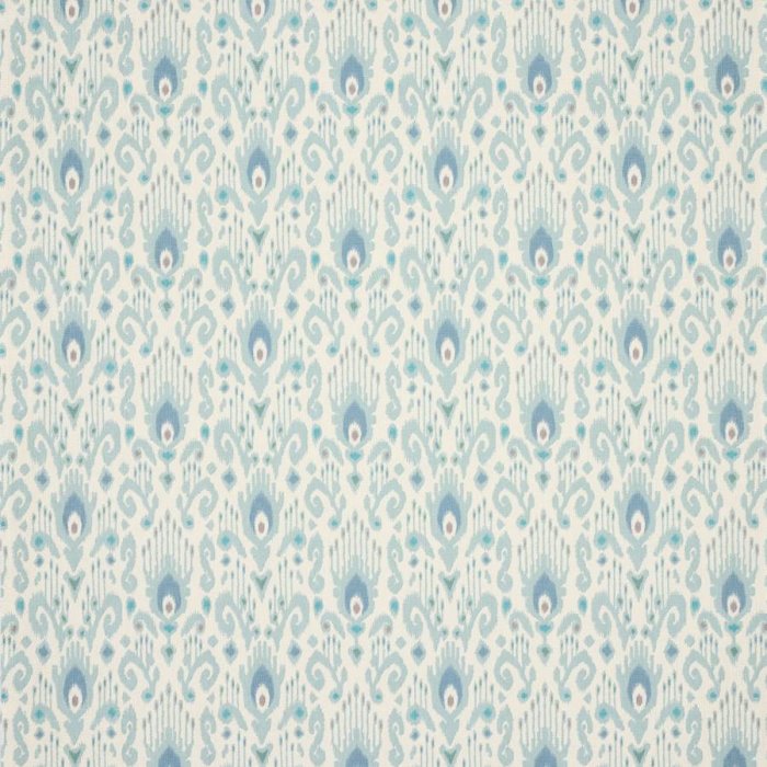 Jane Churchill Odele Ikat-Stoff in Aqua