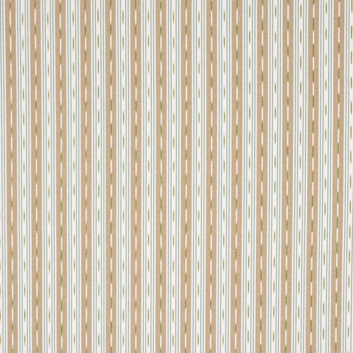 Jane Churchill Oxley Stripe Streifenstoff in Beige/Aqua