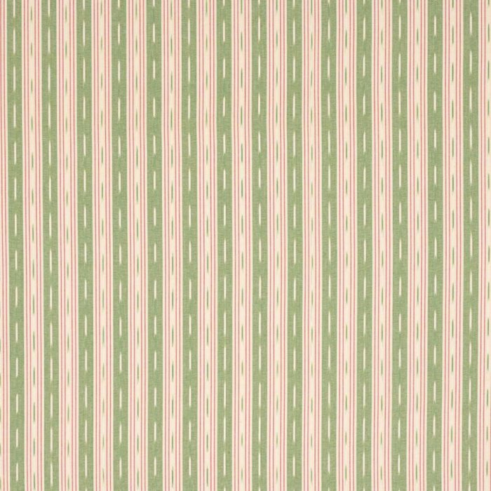 Jane Churchill Oxley Stripe Streifenstoff in Green/Pink