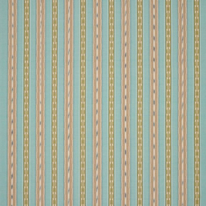 Jane Churchill Peto Stripe Streifenstoff in Aqua/Lime