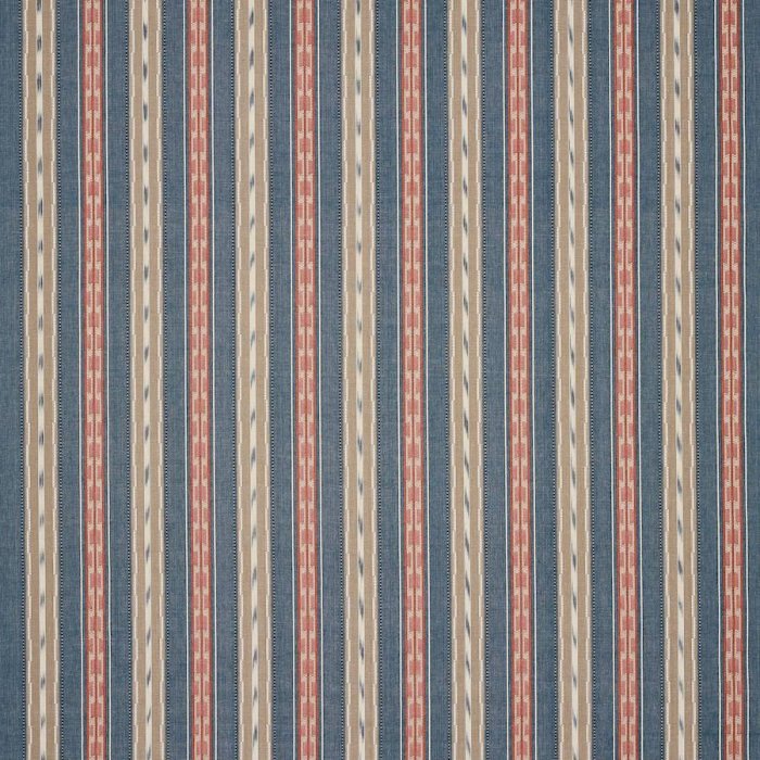 Jane Churchill Peto Stripe Streifenstoff in Navy/Red