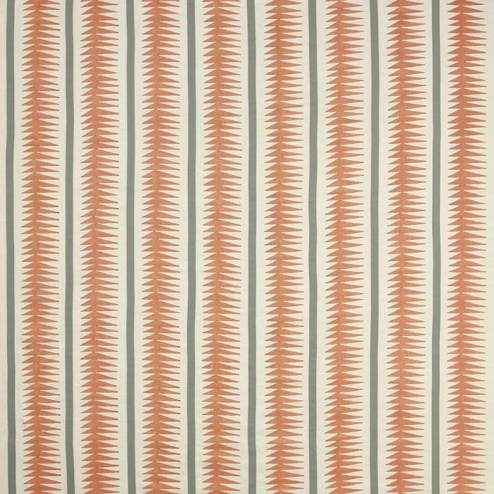 Jane Churchill Rae Leinenstoff in Burnt Orange