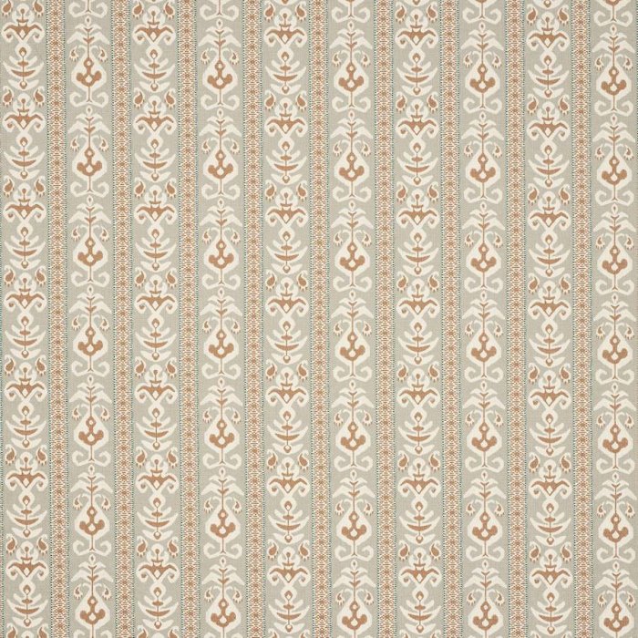 Jane Churchill Ramona Ikat-Stoff in Stone/Sienna