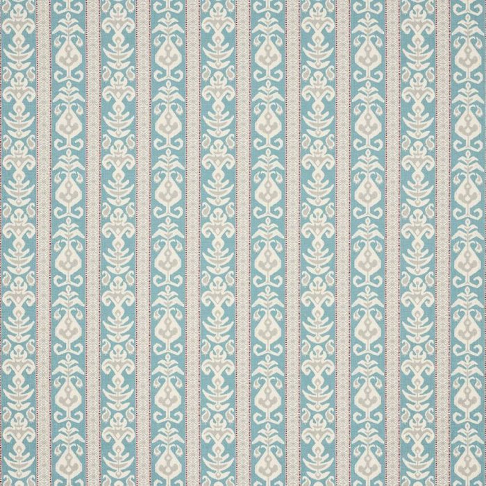 Jane Churchill Ramona Ikat-Stoff in Teal