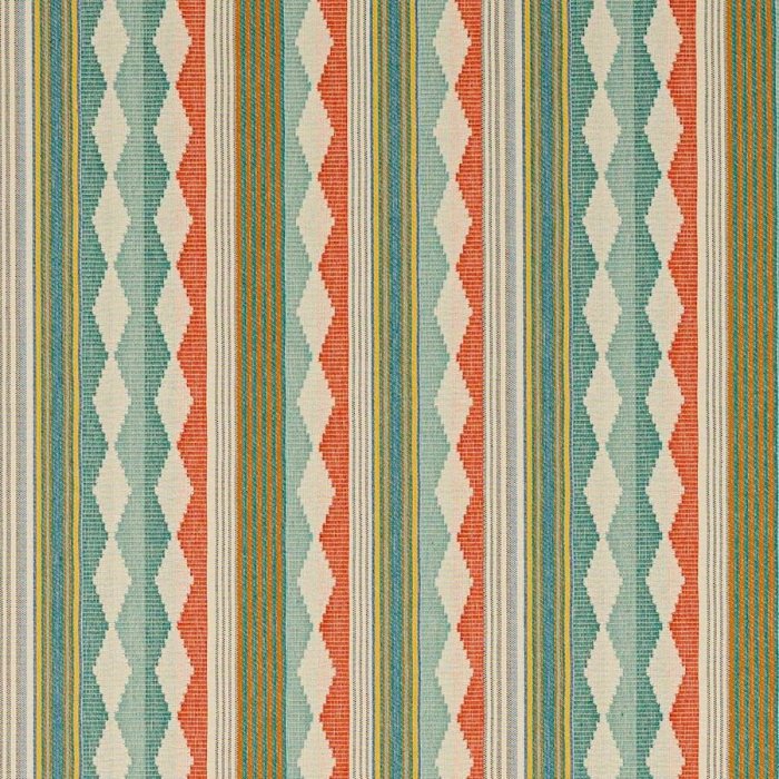 Ravi Stripe Aqua/Multi – Stoff von Jane Churchill