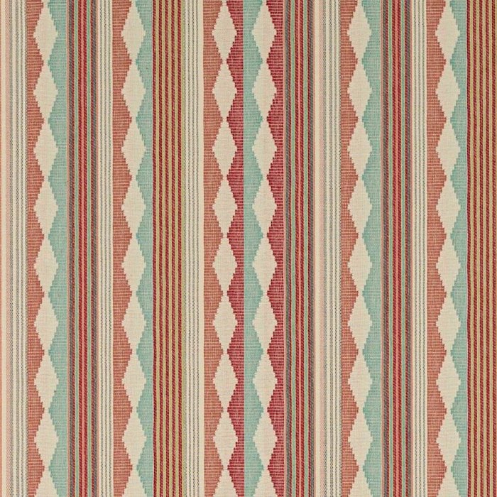 Ravi Stripe Pink/Aqua – Stoff von Jane Churchill