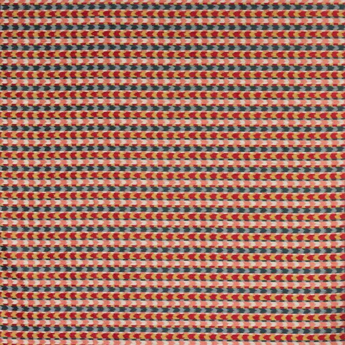 Jane Churchill Rene Chenillestoff in Red Multi