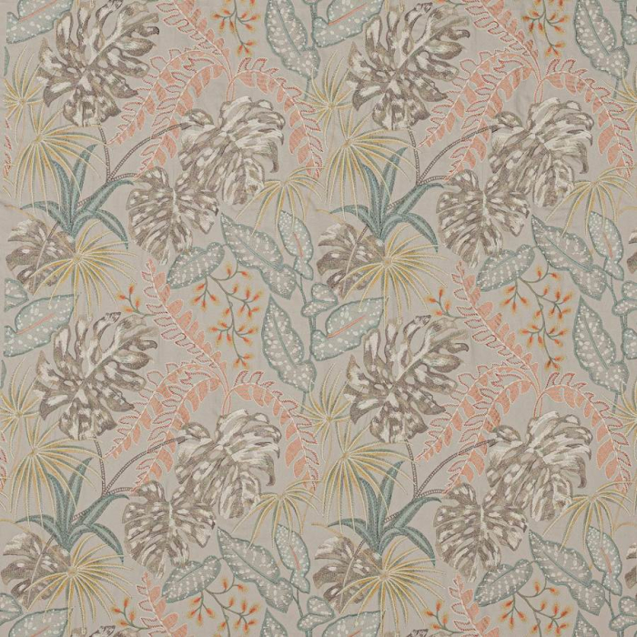 Jane Churchill Rousseau Stoff in Silver/Blush