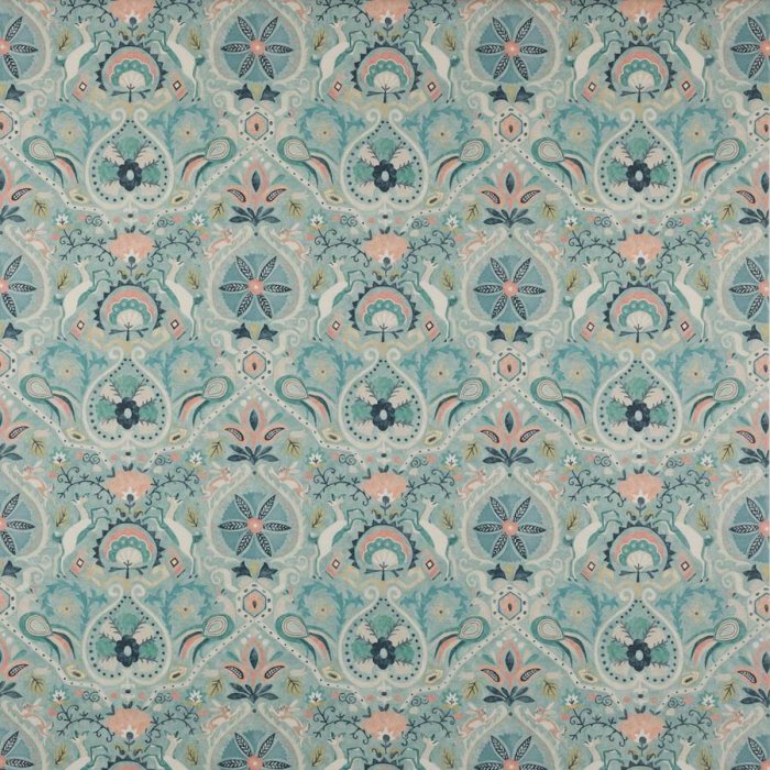 Jane Churchill Roxton Stoff in Teal