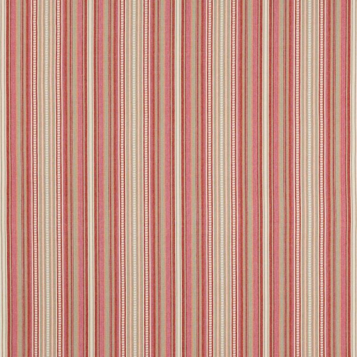 Jane Churchill Seville Stripe Streifenstoff in Red/Pink