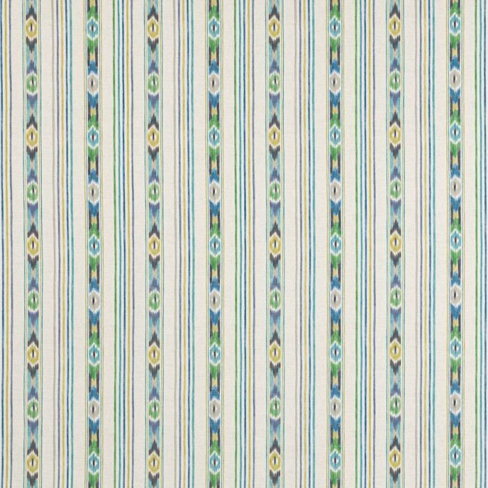Sitari Stripe Blue/Green – Stoff von Jane Churchill
