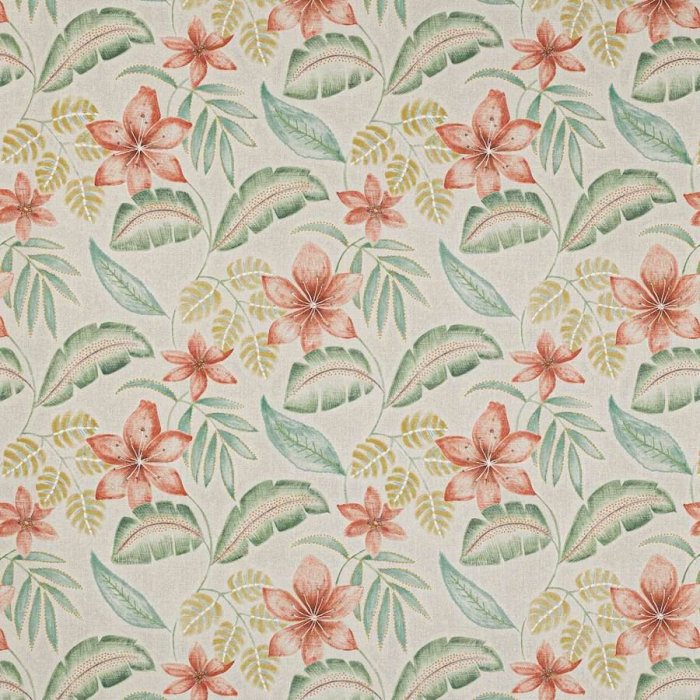 Sunara Red/Green – Stoff von Jane Churchill