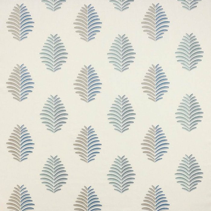 Jane Churchill Tambour Stoff in Blue