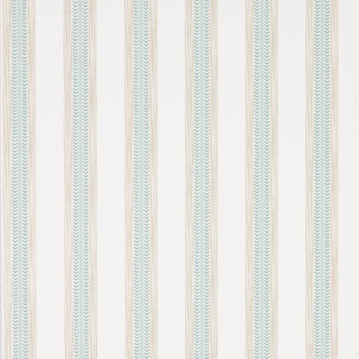 Camber Stripe Tapete von Jane Churchill in Aqua/Beige