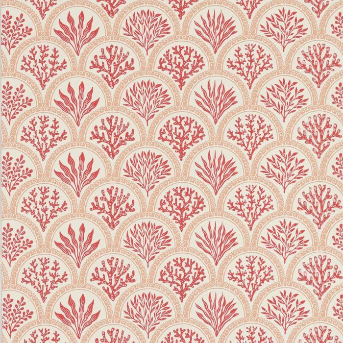 Coralli Tapete von Jane Churchill in Pink/Red