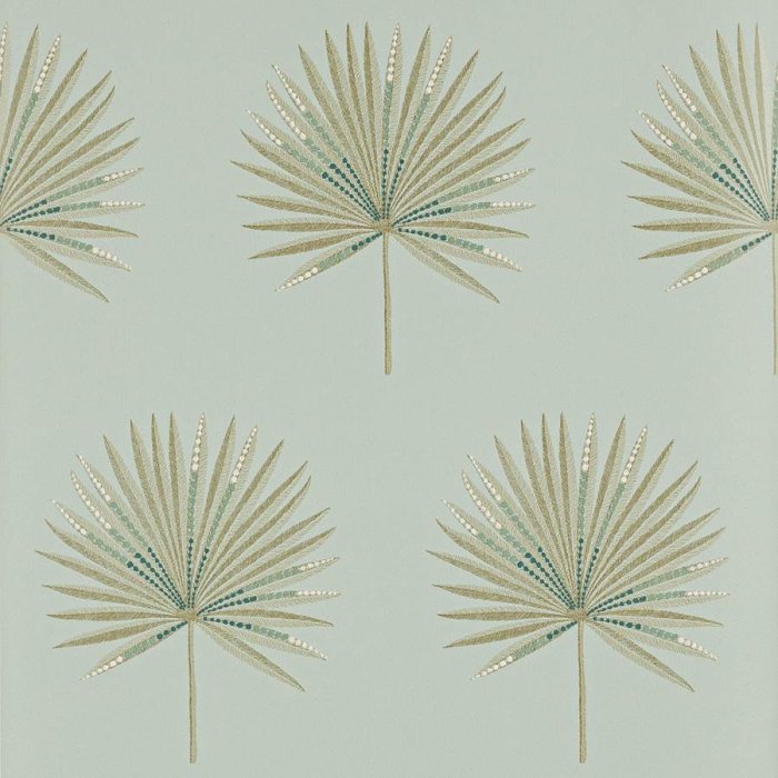 Fortunei Tapete von Jane Churchill in Aqua