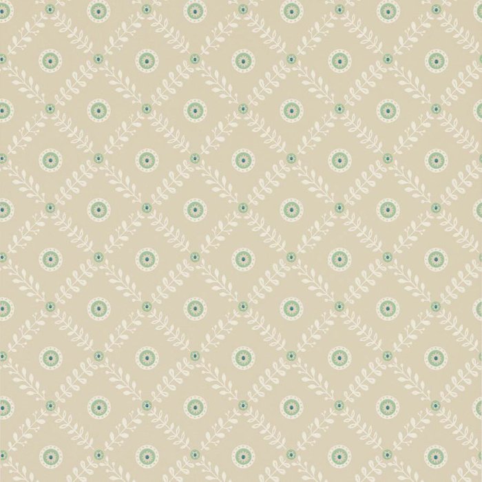 Payton Tapete von Jane Churchill in Beige/Aqua
