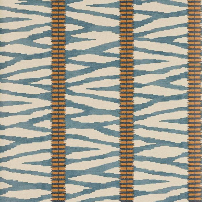 Wilder Tapete von Jane Churchill in Indigo
