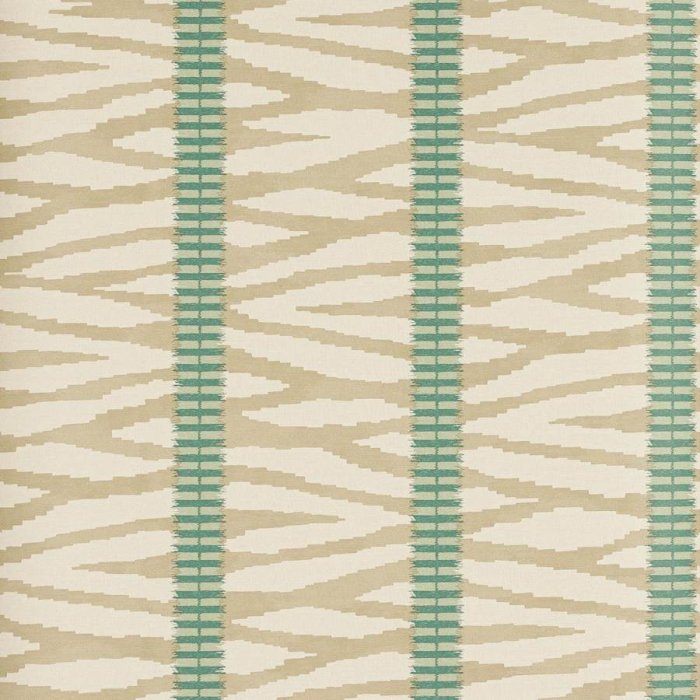 Wilder Tapete von Jane Churchill in Taupe/Aqua
