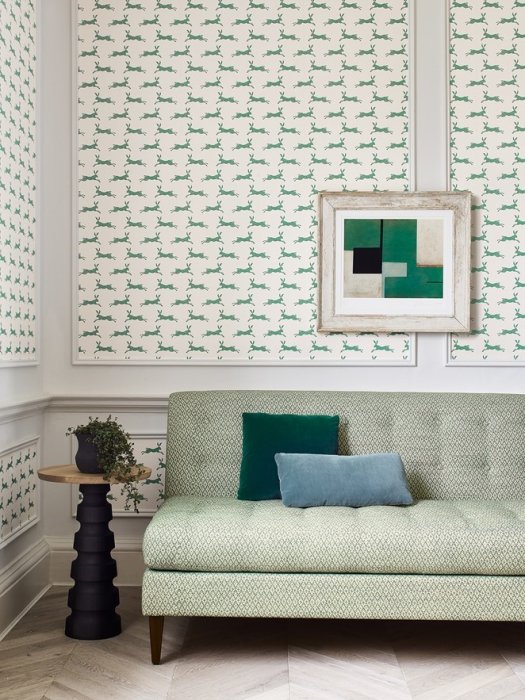 Sofa mit Bezug aus Jane Churchill Taplow in Green