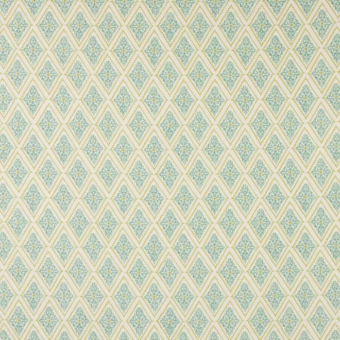 Jane Churchill Zadie Stoff in Aqua/Lime