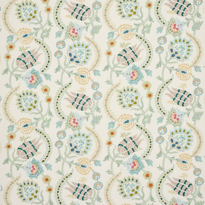 Jane Churchill Zaviera Stoff in Green