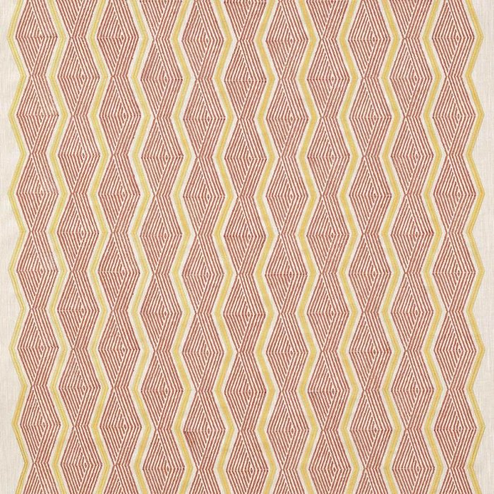 Zhiri Coral/Gold – Stoff von Jane Churchill