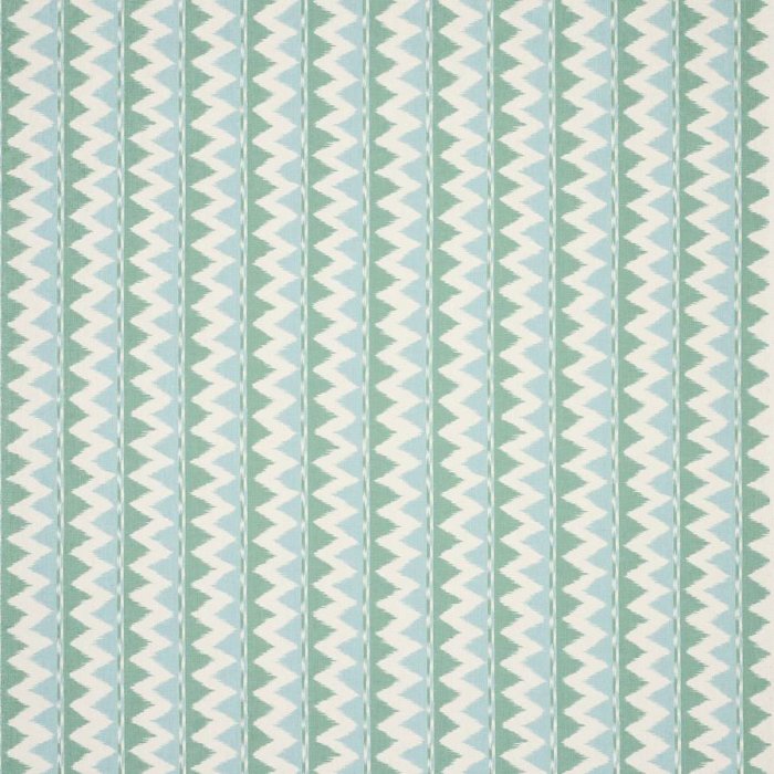 Jane Churchill Zuri Stoff in Aqua/Green