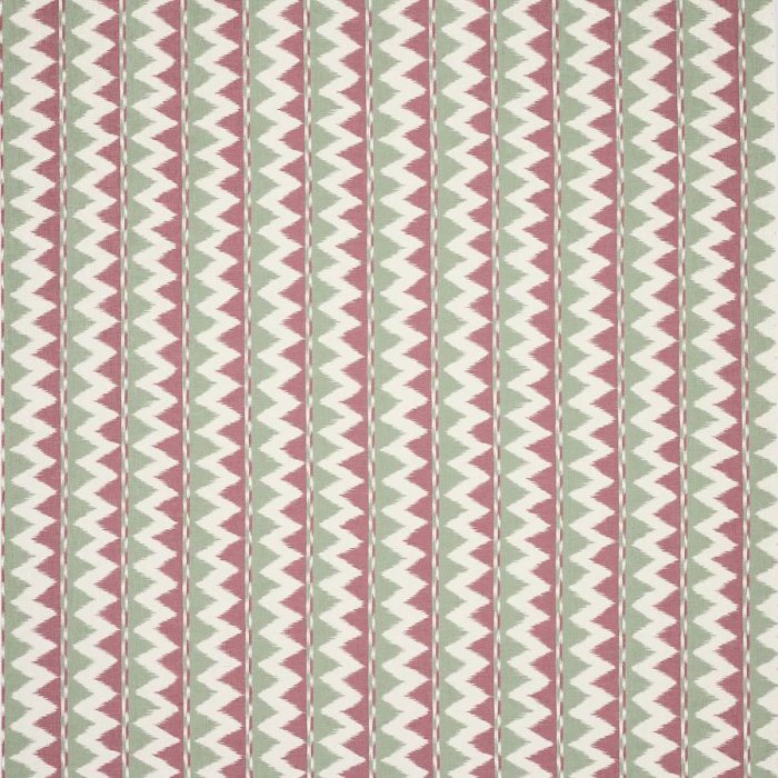 Jane Churchill Zuri Stoff in Red/Green