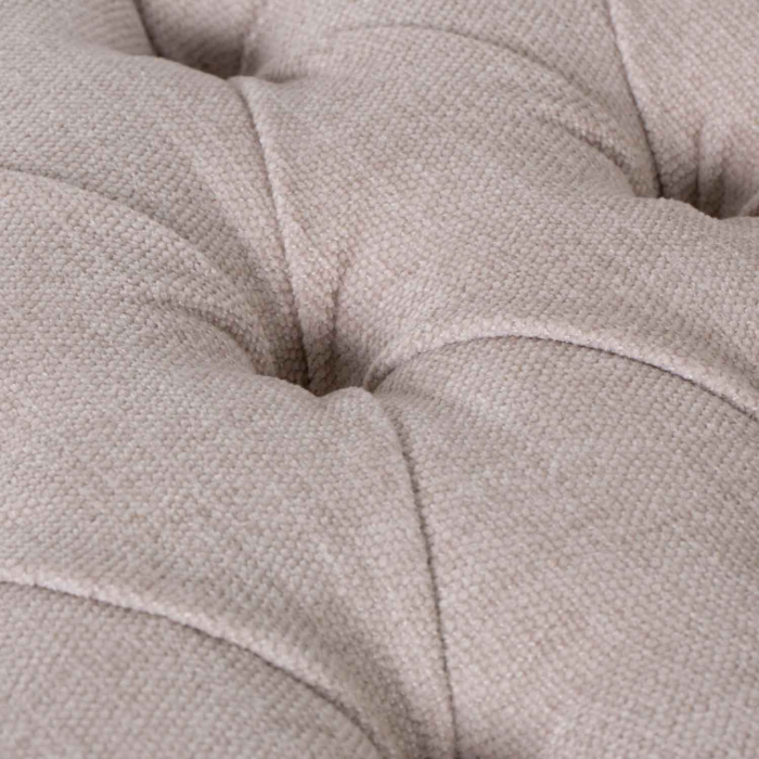 Bank Arezzo mit Knopfpolsterung in Leinen - Flamant - 104 cm