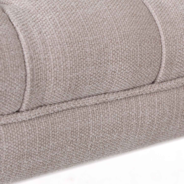 Bank Arezzo mit Knopfpolsterung in Leinen - Flamant - 104 cm