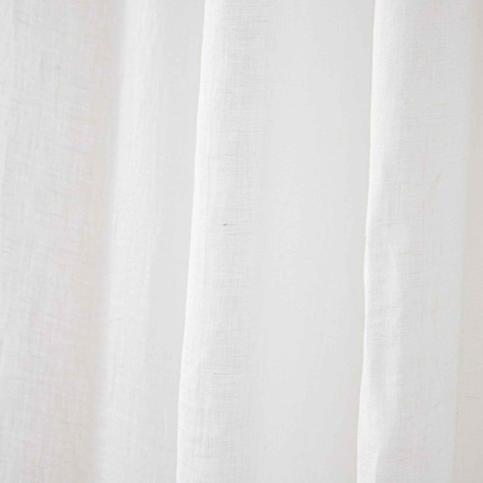 halbtransparenter Leinenvorhang aus feinem Garze-Leinen